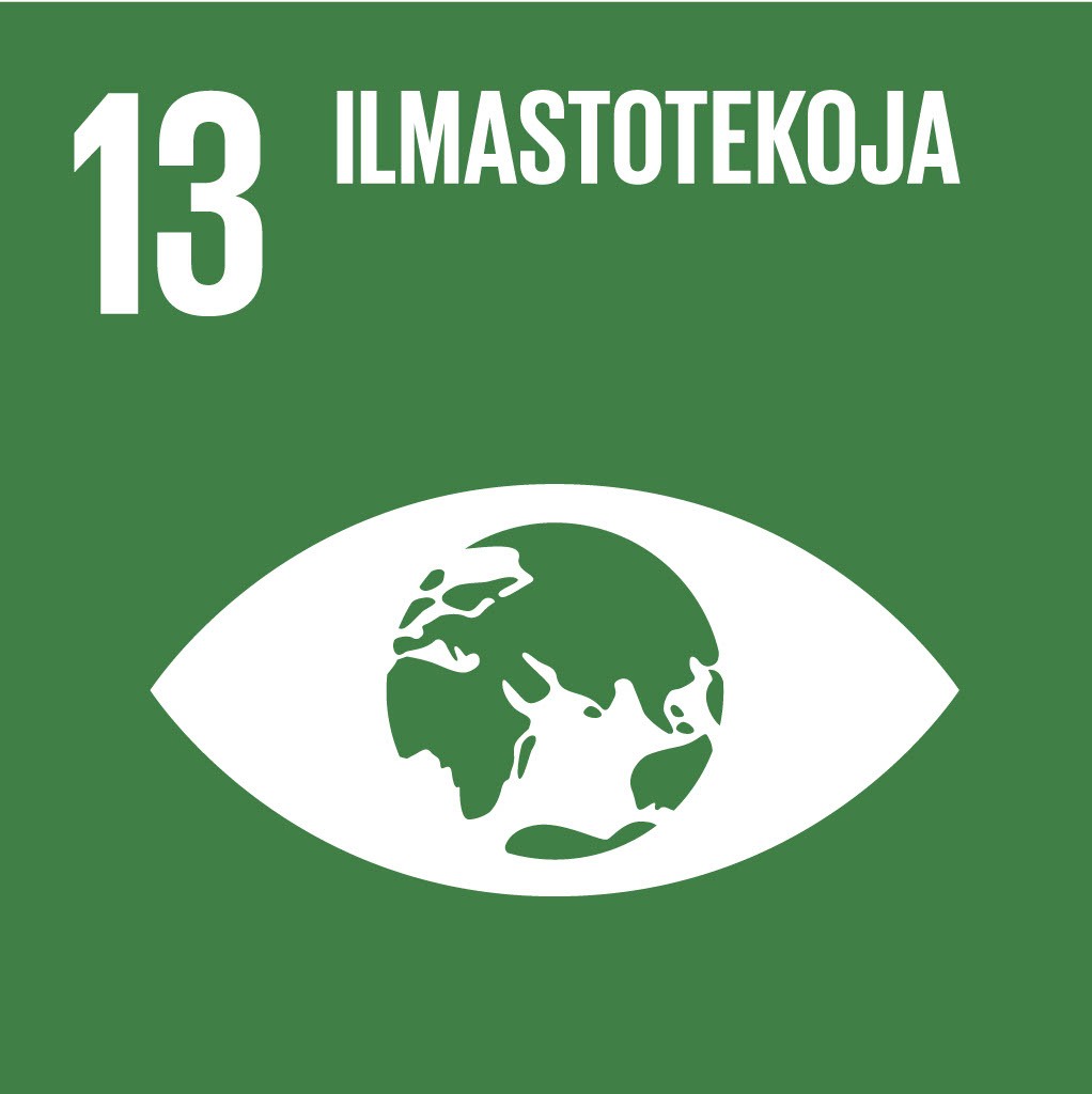 Kestävän kehityksen tavoite 13 tunnus: Ilmastotekoja